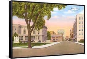 Walnut Street, Green Bay, Wisconsin-null-Framed Stretched Canvas