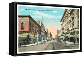 Walnut Street, Muncie-null-Framed Stretched Canvas