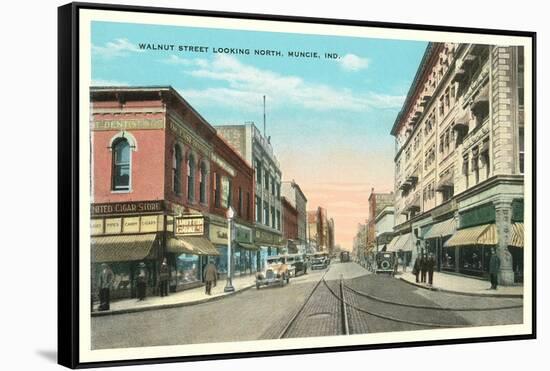 Walnut Street, Muncie-null-Framed Stretched Canvas