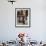 Walnut Table with Carved Legs and Lyre-Shaped Reinforcements in Wrought Iron, Spain-null-Framed Giclee Print displayed on a wall