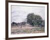 Walnut Trees, Effect of the Setting Sun - First Day of October, 1882-Alfred Sisley-Framed Giclee Print