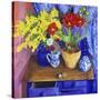 Walnuts and Flowers (Noix et Fleurs)-Isy Ochoa-Stretched Canvas