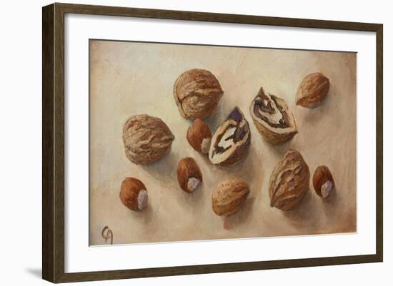 Walnuts and Hazelnuts, 2014-Cristiana Angelini-Framed Giclee Print