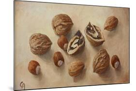 Walnuts and Hazelnuts, 2014-Cristiana Angelini-Mounted Giclee Print