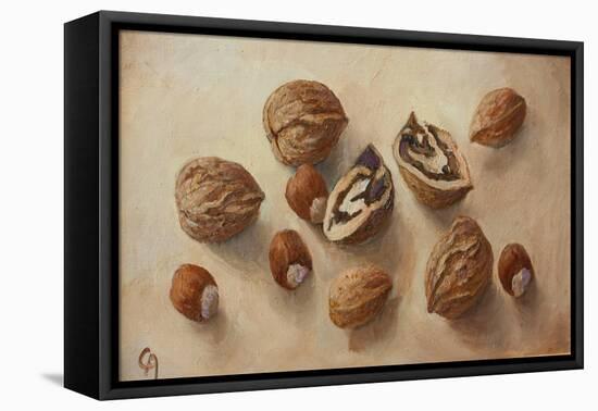 Walnuts and Hazelnuts, 2014-Cristiana Angelini-Framed Stretched Canvas