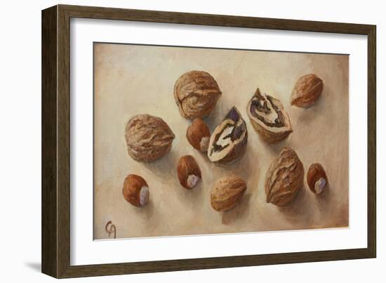 Walnuts and Hazelnuts, 2014-Cristiana Angelini-Framed Giclee Print