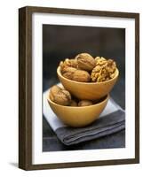 Walnuts in Wooden Bowls-Akiko Ida-Framed Photographic Print