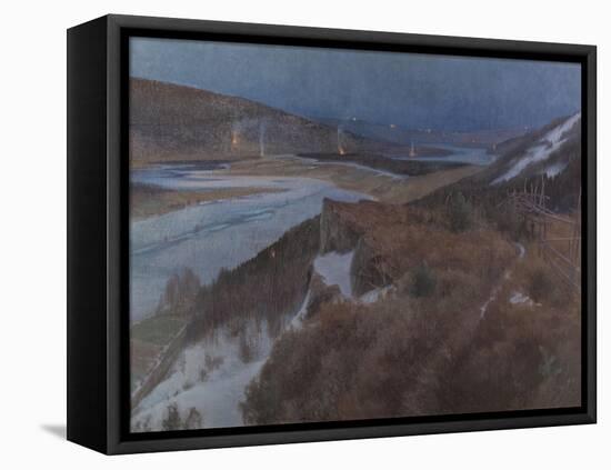 Walpurgis Night in Bergslagen, Grangärde in Dalarna, 1896-Anshelm Leonard Schultzberg-Framed Stretched Canvas