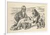 Walrus and Carpenter Address the Oysters-null-Framed Art Print