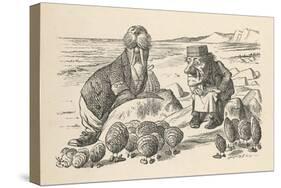 Walrus and Carpenter Address the Oysters-null-Stretched Canvas