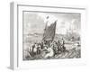 Walrus hunters in the 16th century engraving-Jan Luyken-Framed Giclee Print