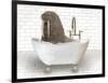 Walrus In Bathtub-Matthew Piotrowicz-Framed Art Print