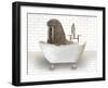 Walrus In Bathtub-Matthew Piotrowicz-Framed Art Print