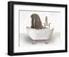 Walrus In Bathtub-Matthew Piotrowicz-Framed Art Print