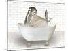 Walrus In Bathtub-Matthew Piotrowicz-Mounted Art Print