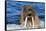 Walrus (Odobenus rosmarus) male in water, Vaygach Island, Arctic, Russia, July-Olga Kamenskaya-Framed Stretched Canvas