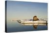 Walrus on Iceberg Near Kapp Lee in Midnight Sun-Paul Souders-Stretched Canvas