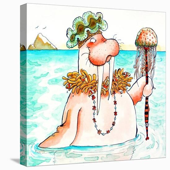 Walrus Sea Queen-Maylee Christie-Stretched Canvas