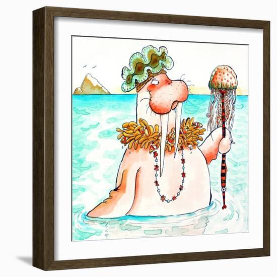 Walrus Sea Queen-Maylee Christie-Framed Giclee Print