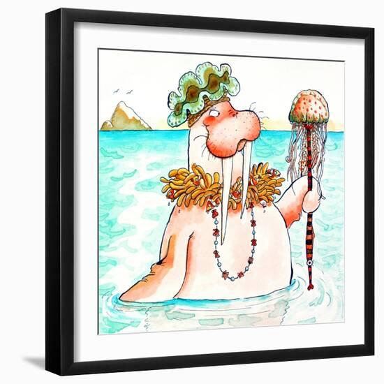 Walrus Sea Queen-Maylee Christie-Framed Giclee Print
