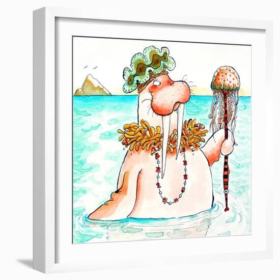 Walrus Sea Queen-Maylee Christie-Framed Giclee Print