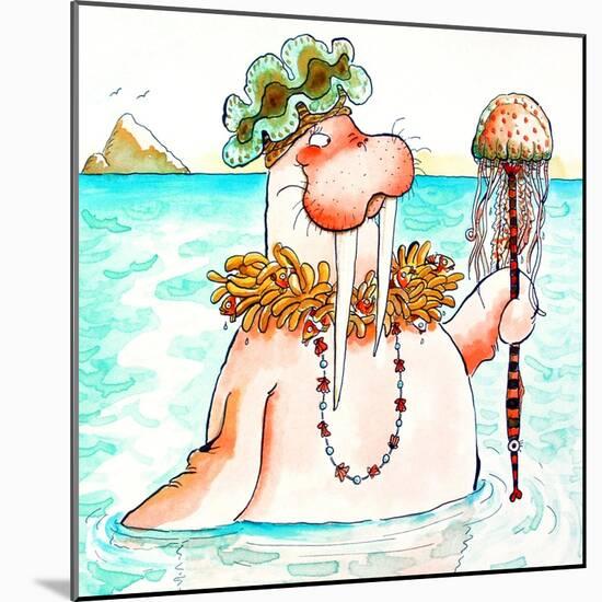 Walrus Sea Queen-Maylee Christie-Mounted Giclee Print