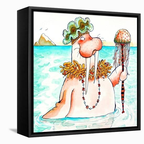 Walrus Sea Queen-Maylee Christie-Framed Stretched Canvas