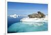 Walruses on Iceberg, Hudson Bay, Nunavut, Canada-Paul Souders-Framed Photographic Print
