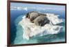 Walruses on Iceberg, Hudson Bay, Nunavut, Canada-Paul Souders-Framed Photographic Print