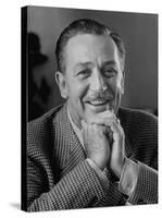 Walt Disney in Smiling Portrait-Alfred Eisenstaedt-Stretched Canvas