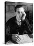 Walt Disney Sitting at His Desk-Alfred Eisenstaedt-Stretched Canvas