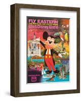 Walt Disney World - Fly Eastern Airlines - Orlando, Florida-Pacifica Island Art-Framed Art Print