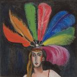 Girl with Cornucopia, 1937 (Oil on Canvas)-Walt Kuhn-Giclee Print