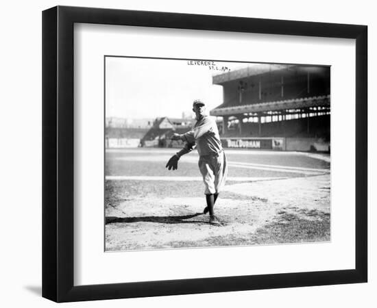 Walt Leverenz, St. Louis Browns, Baseball Photo - New York, NY-Lantern Press-Framed Art Print