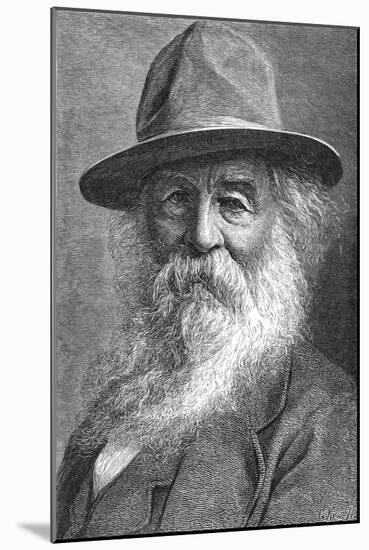 Walt Whitman (1819-189), American Poet, C1880S-null-Mounted Giclee Print