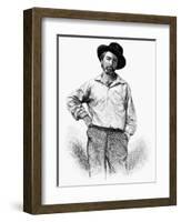 Walt Whitman (1819-1892)-Samuel Hollyer-Framed Giclee Print