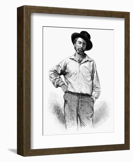 Walt Whitman (1819-1892)-Samuel Hollyer-Framed Giclee Print