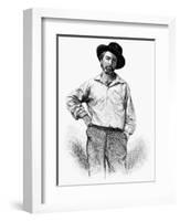 Walt Whitman (1819-1892)-Samuel Hollyer-Framed Giclee Print