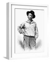 Walt Whitman (1819-1892)-Samuel Hollyer-Framed Giclee Print