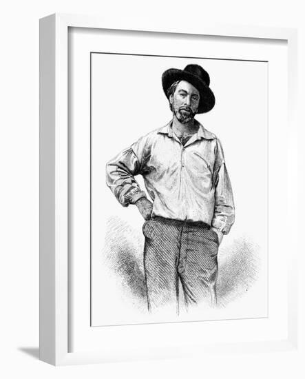 Walt Whitman (1819-1892)-Samuel Hollyer-Framed Giclee Print