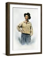 Walt Whitman (1819-1892)-Samuel Hollyer-Framed Giclee Print