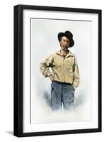 Walt Whitman (1819-1892)-Samuel Hollyer-Framed Giclee Print