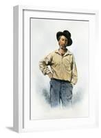 Walt Whitman (1819-1892)-Samuel Hollyer-Framed Giclee Print