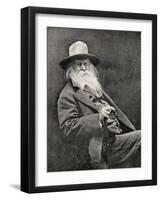 Walt Whitman (1819-91)-null-Framed Photographic Print