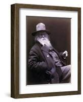 Walt Whitman American Poet, Author, and Journalist in 1877 Portrait-null-Framed Art Print