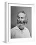 Walt Whitman American Poet, Author, and Journalist in Portrait from Mathew Brady Studio, 1863-null-Framed Art Print