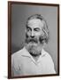 Walt Whitman American Poet, Author, and Journalist in Portrait from Mathew Brady Studio, 1863-null-Framed Art Print