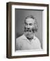 Walt Whitman American Poet, Author, and Journalist in Portrait from Mathew Brady Studio, 1863-null-Framed Art Print