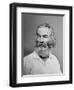 Walt Whitman American Poet, Author, and Journalist in Portrait from Mathew Brady Studio, 1863-null-Framed Art Print