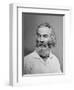 Walt Whitman American Poet, Author, and Journalist in Portrait from Mathew Brady Studio, 1863-null-Framed Art Print